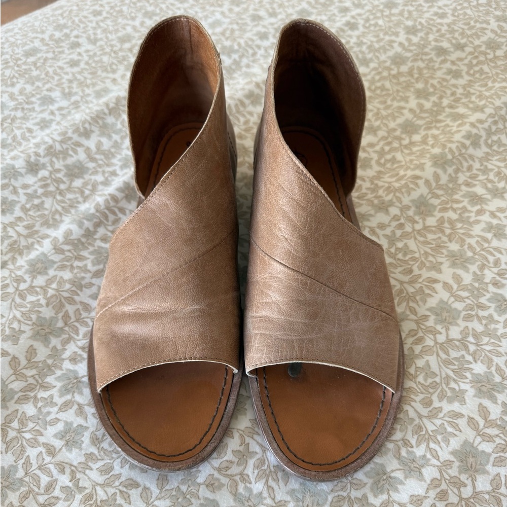 Free People Mont Blanc Brown Leather Sandal